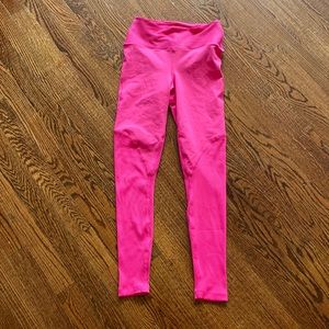 Year of Ours Neon Malibu Pink Ribbed Leggings